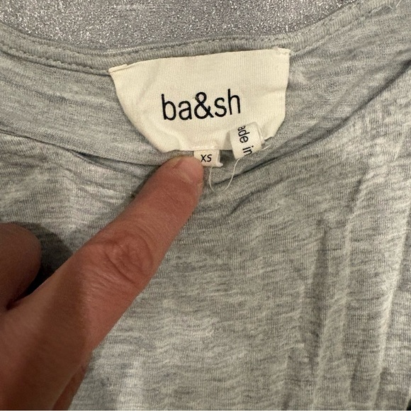 BA&SH Tisha Twisted T-shirt Dress Short Sleeve Midi‎ Size XS - Picture 8 of 12